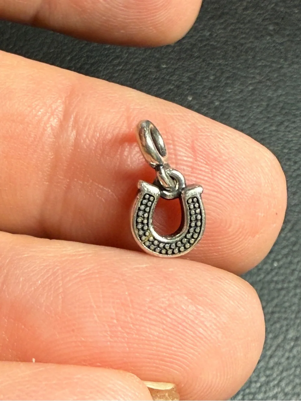 Sterling S925 PANDORA ME MINI My Lucky Horseshoe Pandora Dangle Charm 798379CZ